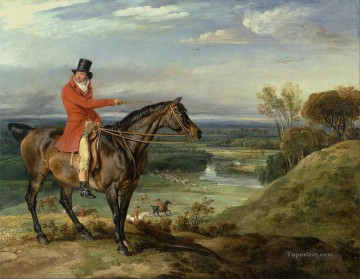 古典的 Painting - ウィチナー・スタッフォードシャーで狩猟を行うジェームス・ウォード ジョン・レベット